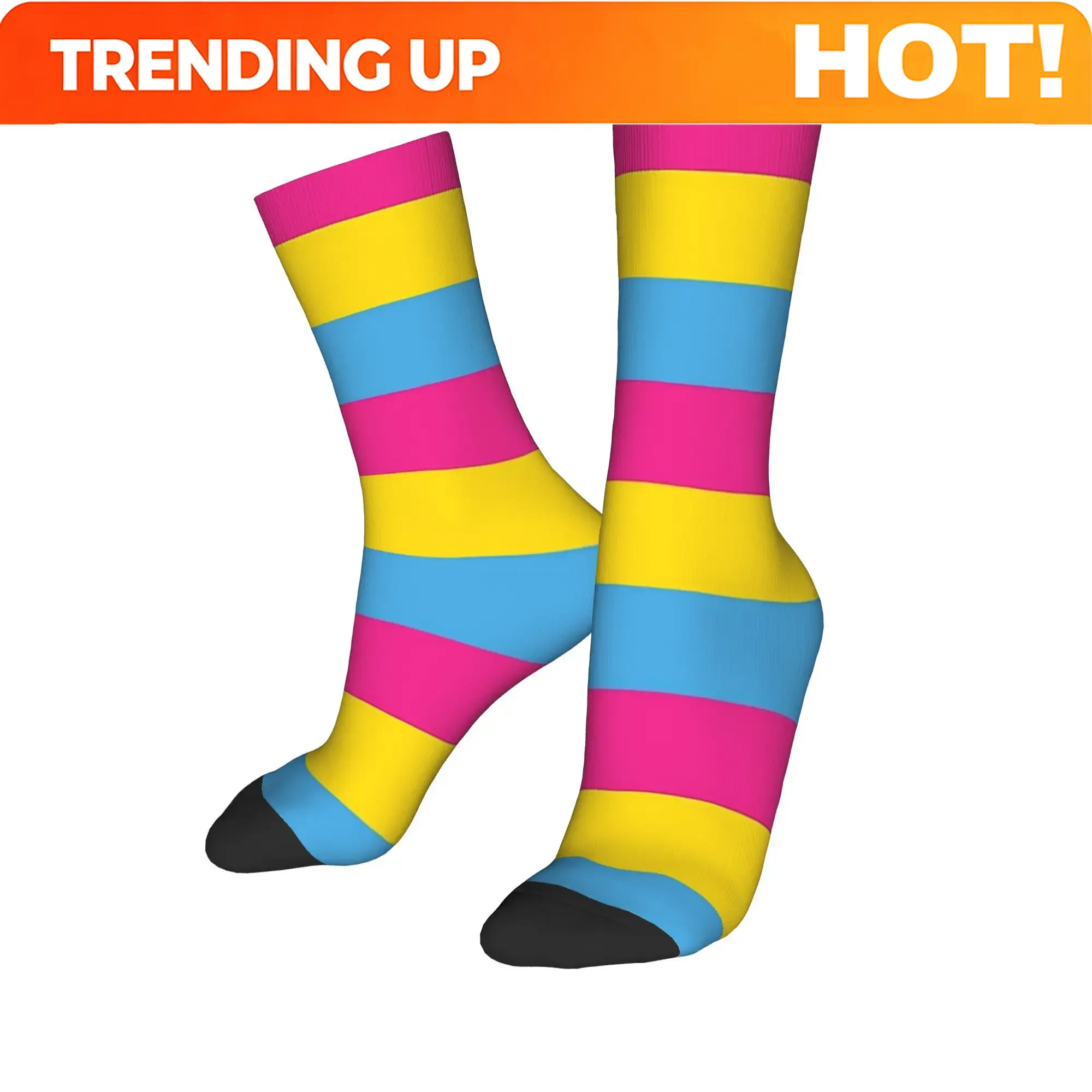 Men Accessories All - Customization Pansexual Pride Flag Socks Harajuku
