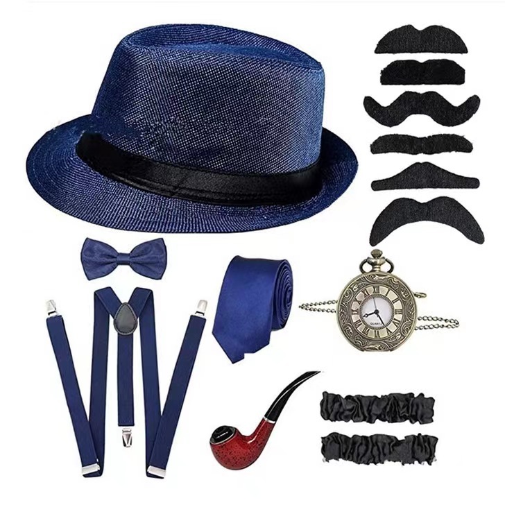 1920S Mens Gatsby Gangster Cos - Men'S Accessories In The 1920S 评论和价格