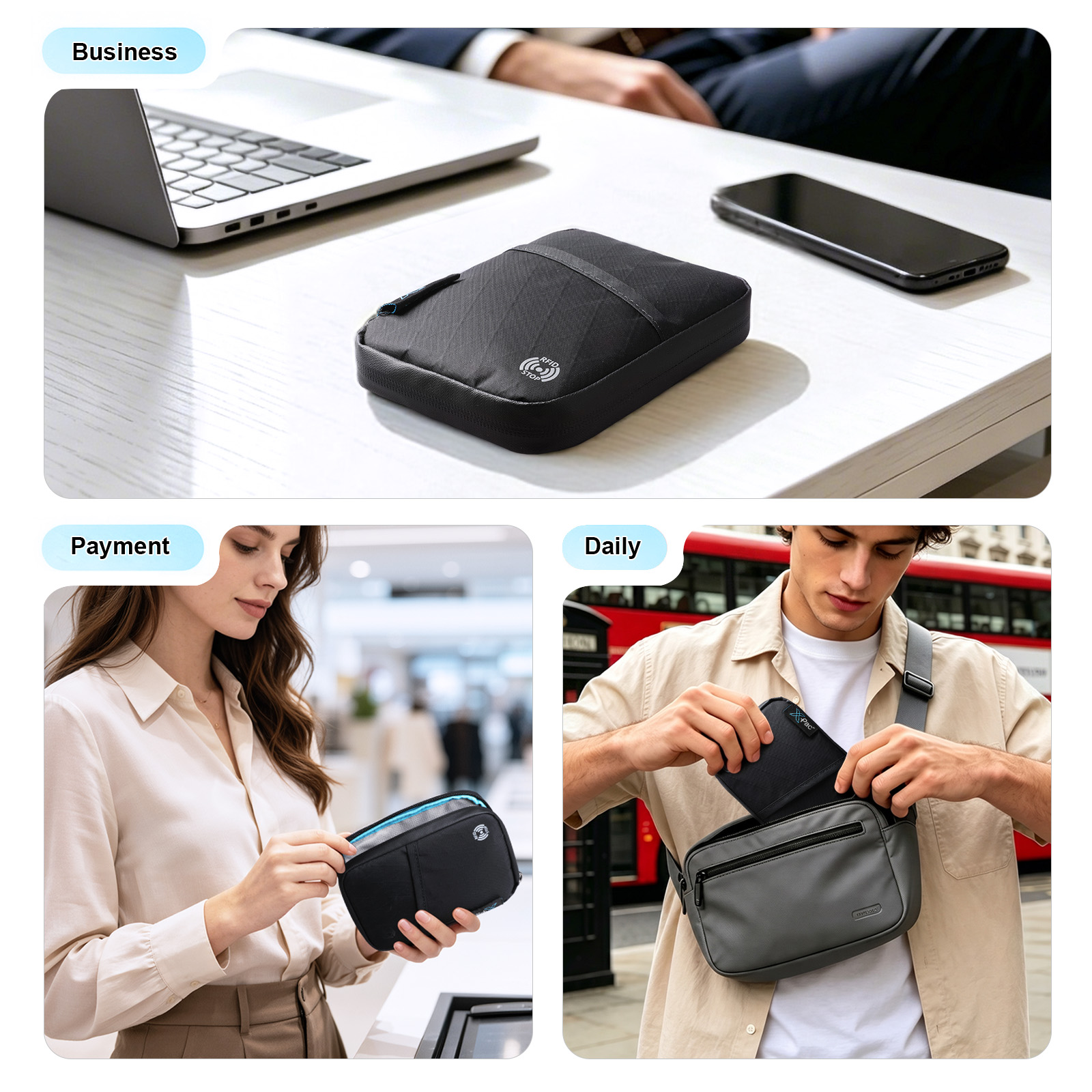 HcanKcan Mini Anti-theft Passp - Travel Organizer Men 评论和价格