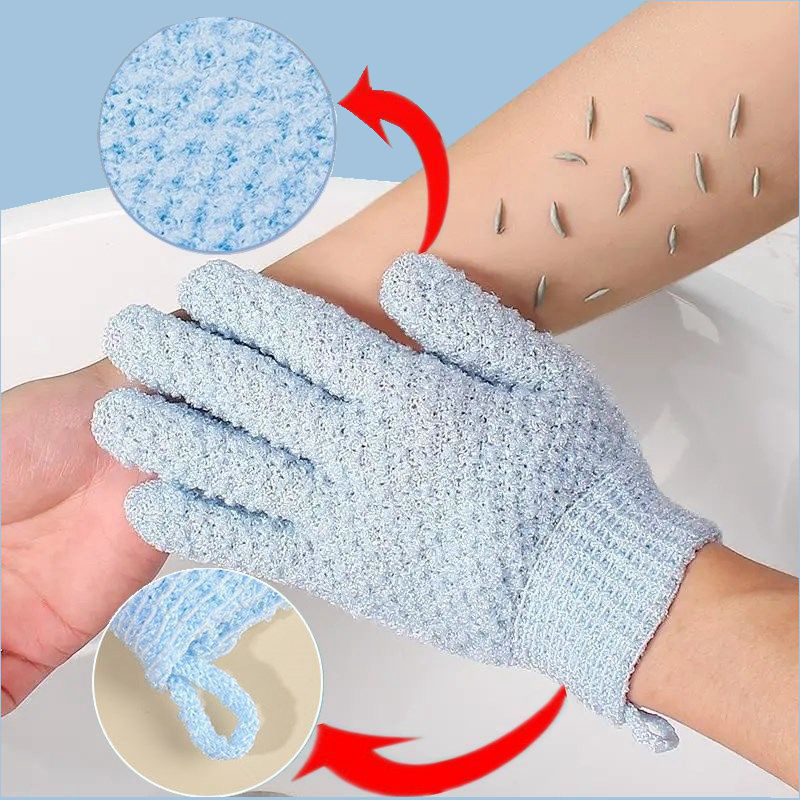 2PCS Exfoliating Bath Gloves S - Men'S Accessories Types 评论和价格