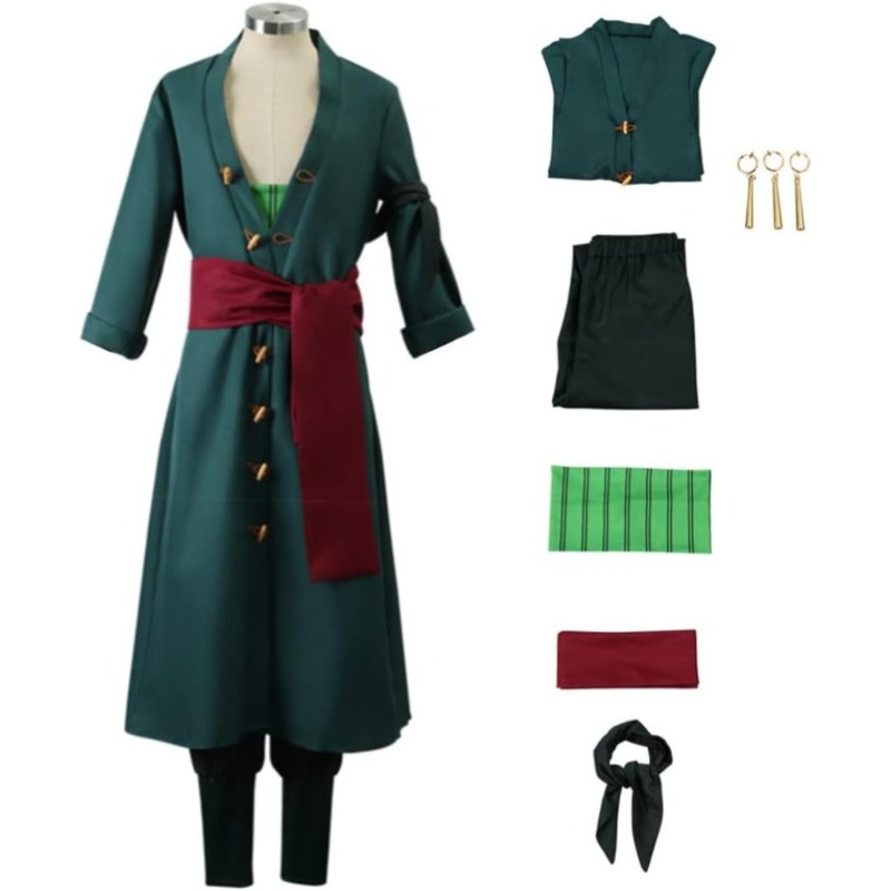 Men Anime Kimono Cosplay Costu - Men'S Kimono Accessories 评论和价格