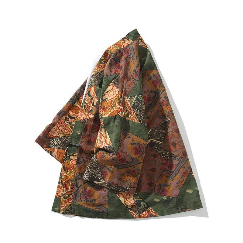 Ethnic Style Print Yukata Men  - Men'S Kimono Accessories 评论和价格